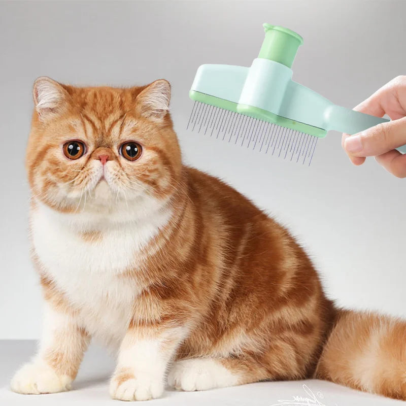 Ultimate Cat Grooming Massage Brush – Professional Open Knot Pet Hair Removal Comb for Happy, Healthy Kittens