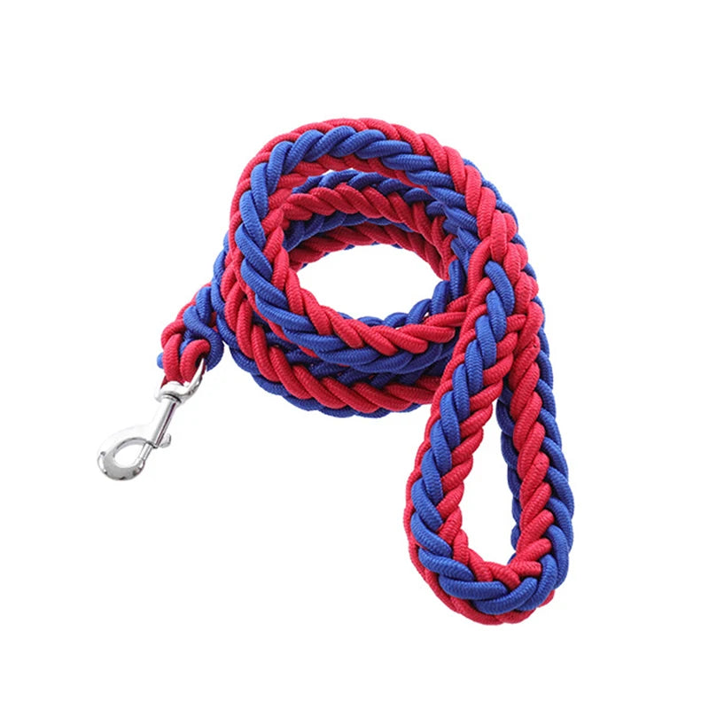 Ultimate Durability: Nylon Round Rope Leash for Medium to Large Dogs - Ideal for Bulldogs, Golden Retrievers, and Pitbulls