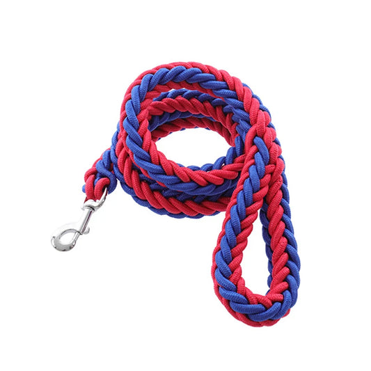 Ultimate Durability: Nylon Round Rope Leash for Medium to Large Dogs - Ideal for Bulldogs, Golden Retrievers, and Pitbulls