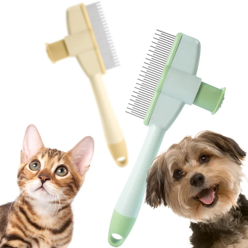 Ultimate Cat Grooming Massage Brush – Professional Open Knot Pet Hair Removal Comb for Happy, Healthy Kittens