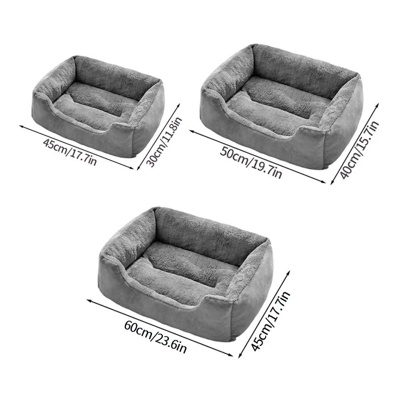 Cozy Convertible Dog Bed - Plush Sofa for Small Pets - Perfect for Dogs and Cats!