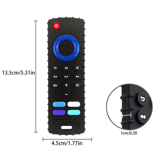 Engaging Chew Dog Teething Toy - Fun Silicone Remote Control for Puppies with Vibrant Multi-Color Options!