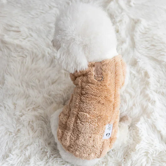 Cozy Winter Fleece Pullover for Small Dogs - Stylish and Warm Dog Sweater for Chihuahuas and Bulldogs