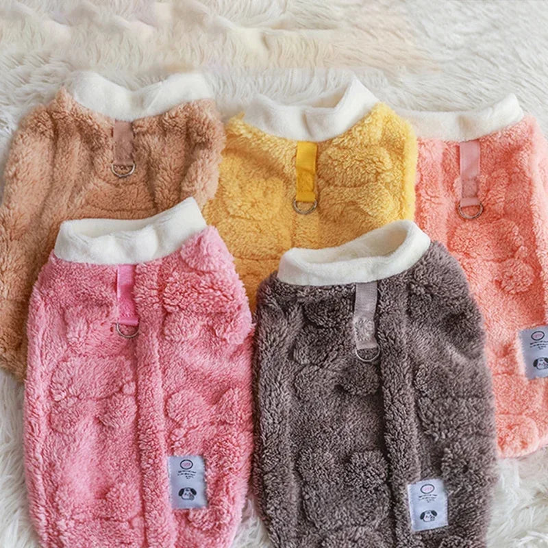 Cozy Winter Fleece Pullover for Small Dogs - Stylish and Warm Dog Sweater for Chihuahuas and Bulldogs