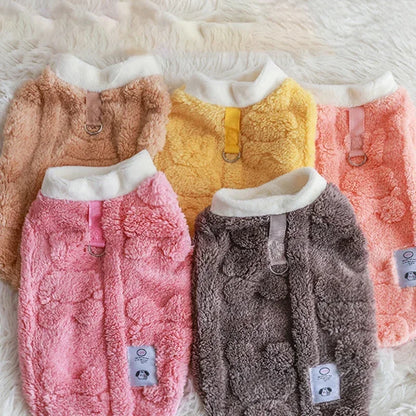 Cozy Winter Fleece Pullover for Small Dogs - Stylish and Warm Dog Sweater for Chihuahuas and Bulldogs
