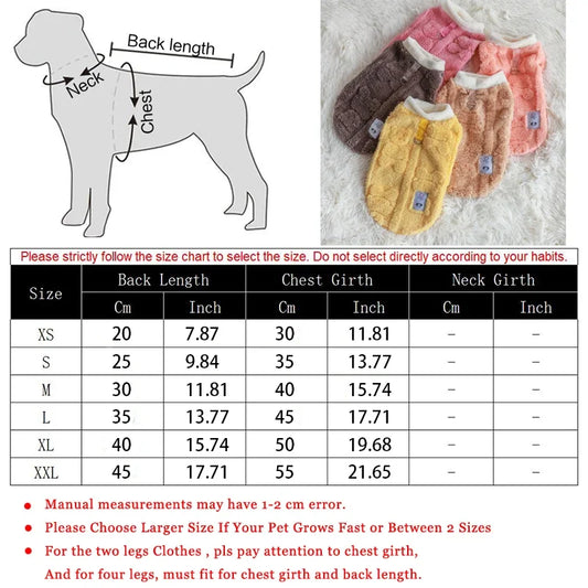 Cozy Winter Fleece Pullover for Small Dogs - Stylish and Warm Dog Sweater for Chihuahuas and Bulldogs