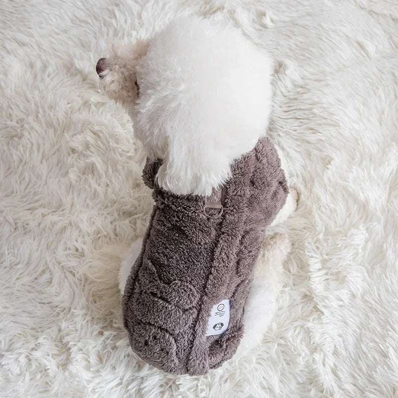 Cozy Winter Fleece Pullover for Small Dogs - Stylish and Warm Dog Sweater for Chihuahuas and Bulldogs