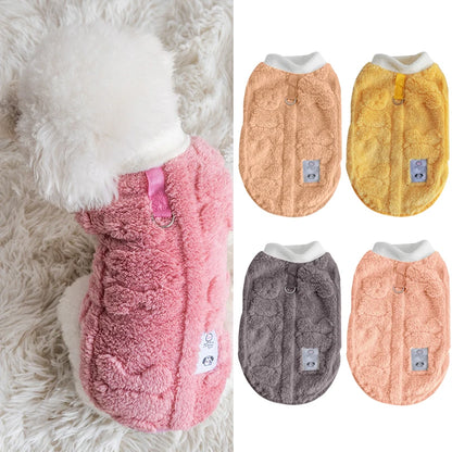 Cozy Winter Fleece Pullover for Small Dogs - Stylish and Warm Dog Sweater for Chihuahuas and Bulldogs