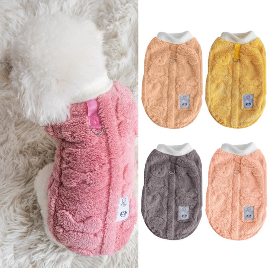 Cozy Winter Fleece Pullover for Small Dogs - Stylish and Warm Dog Sweater for Chihuahuas and Bulldogs