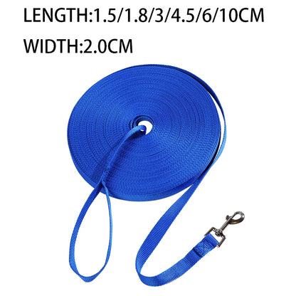 Durable Nylon Dog Training Leashes - Perfect for All Breeds and Sizes, Available in Multiple Lengths for Ultimate Control