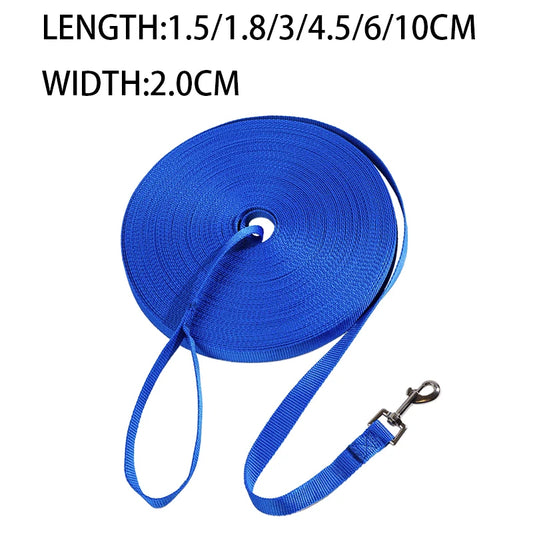Durable Nylon Dog Training Leashes - Perfect for All Breeds and Sizes, Available in Multiple Lengths for Ultimate Control