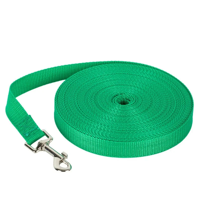 Durable Nylon Dog Training Leashes - Perfect for All Breeds and Sizes, Available in Multiple Lengths for Ultimate Control