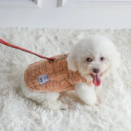 Cozy Winter Fleece Pullover for Small Dogs - Stylish and Warm Dog Sweater for Chihuahuas and Bulldogs