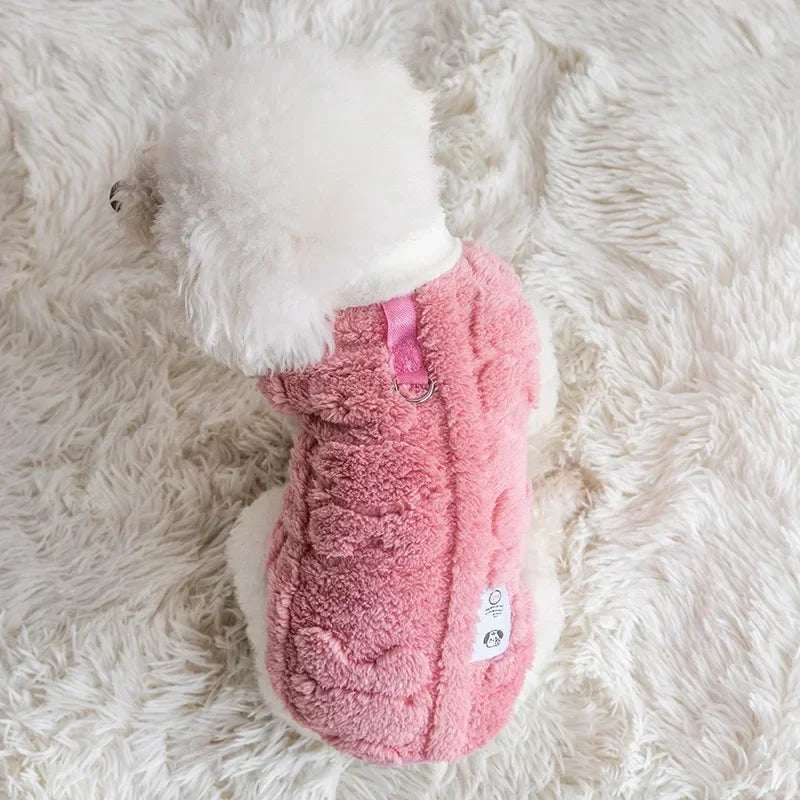 Cozy Winter Fleece Pullover for Small Dogs - Stylish and Warm Dog Sweater for Chihuahuas and Bulldogs