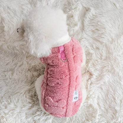 Cozy Winter Fleece Pullover for Small Dogs - Stylish and Warm Dog Sweater for Chihuahuas and Bulldogs