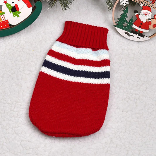Cozy Christmas Cat Sweater - Warm Winter Costume for Your Feline Friend