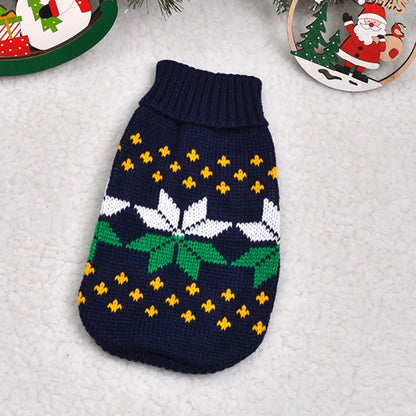 Cozy Christmas Cat Sweater - Warm Winter Costume for Your Feline Friend