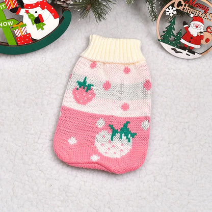 Cozy Christmas Cat Sweater - Warm Winter Costume for Your Feline Friend