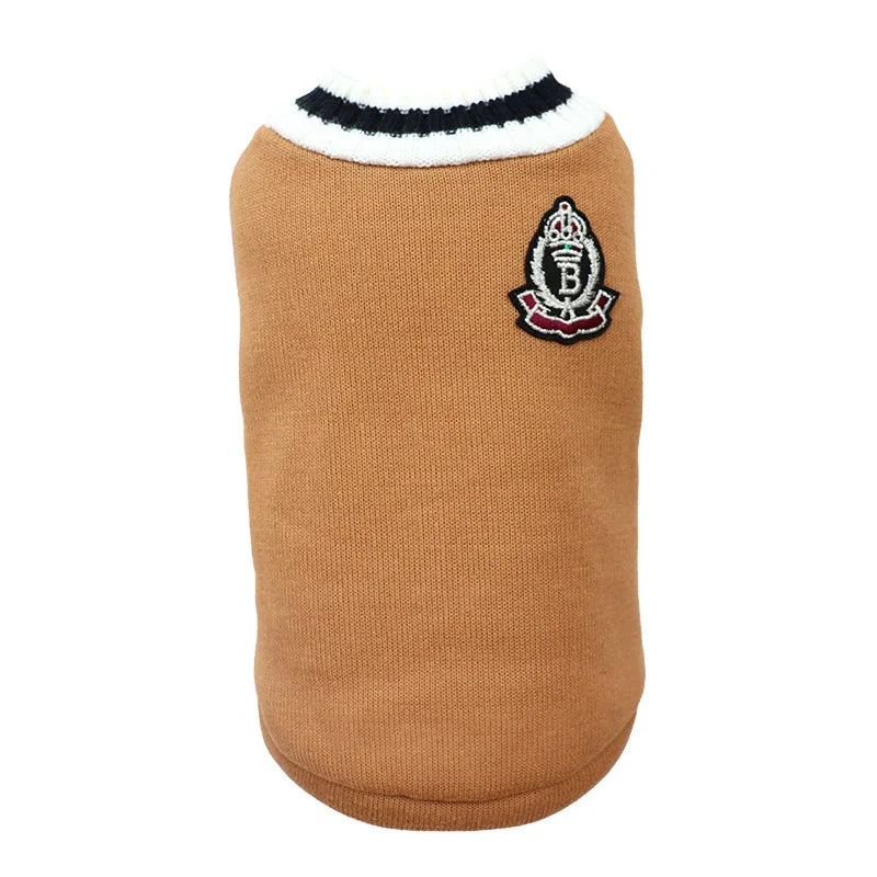 Cozy Cat & Dog Sweater Pullover - Stylish Winter Vest for Small Pets
