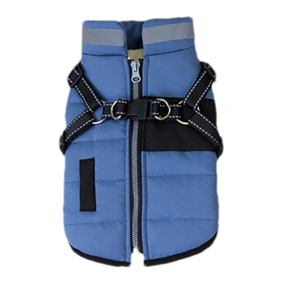 Stylish and Cozy Winter Dog Jacket with Reflective D-Ring - Perfect for Small to Medium Dogs!