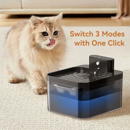 Revolutionary Wireless Automatic Cat Water Fountain - 2600Mah Infrared Sensor Pet Water Dispenser for Dogs and Cats