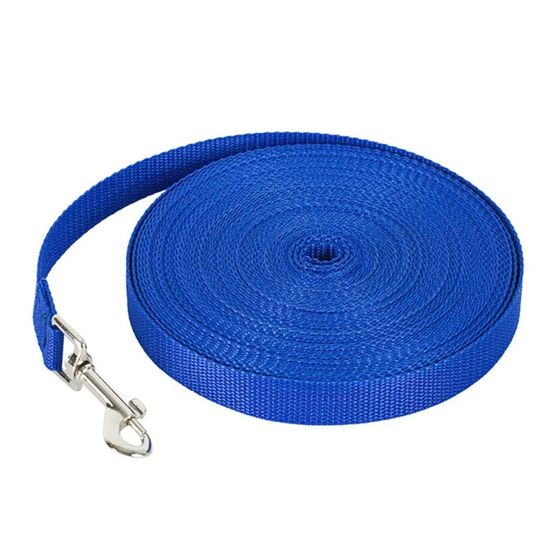 Durable Nylon Dog Training Leashes - Perfect for All Breeds and Sizes, Available in Multiple Lengths for Ultimate Control