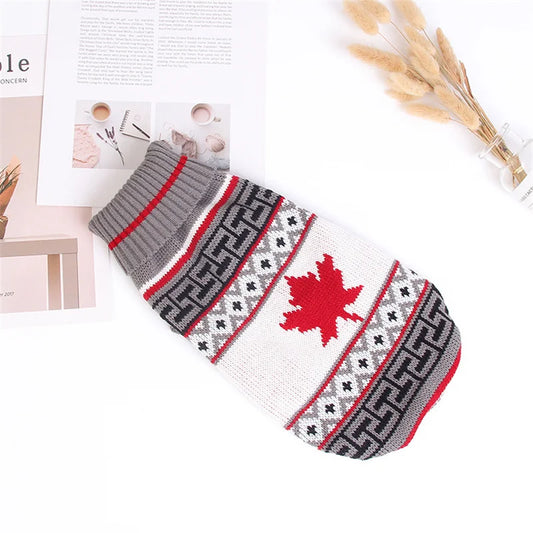 Cozy Christmas Cat Sweater - Warm Winter Costume for Your Feline Friend