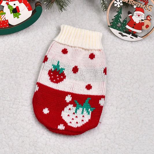 Cozy Christmas Cat Sweater - Warm Winter Costume for Your Feline Friend