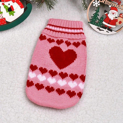 Cozy Christmas Cat Sweater - Warm Winter Costume for Your Feline Friend