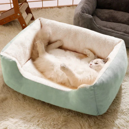 Cozy Convertible Dog Bed - Plush Sofa for Small Pets - Perfect for Dogs and Cats!
