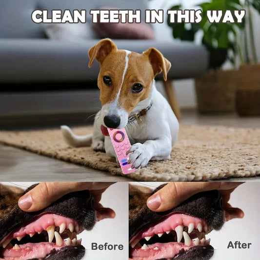 Engaging Chew Dog Teething Toy - Fun Silicone Remote Control for Puppies with Vibrant Multi-Color Options!