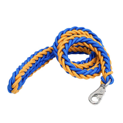 Ultimate Durability: Nylon Round Rope Leash for Medium to Large Dogs - Ideal for Bulldogs, Golden Retrievers, and Pitbulls