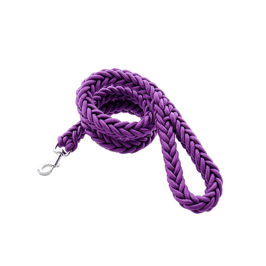 Ultimate Durability: Nylon Round Rope Leash for Medium to Large Dogs - Ideal for Bulldogs, Golden Retrievers, and Pitbulls