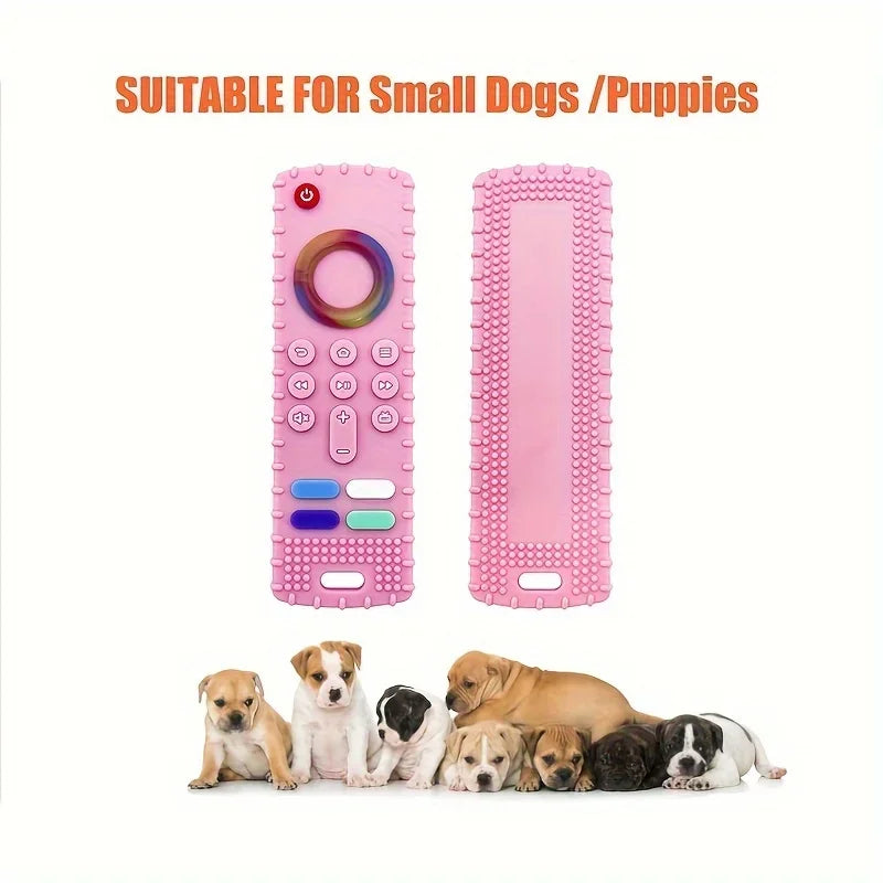 Engaging Chew Dog Teething Toy - Fun Silicone Remote Control for Puppies with Vibrant Multi-Color Options!